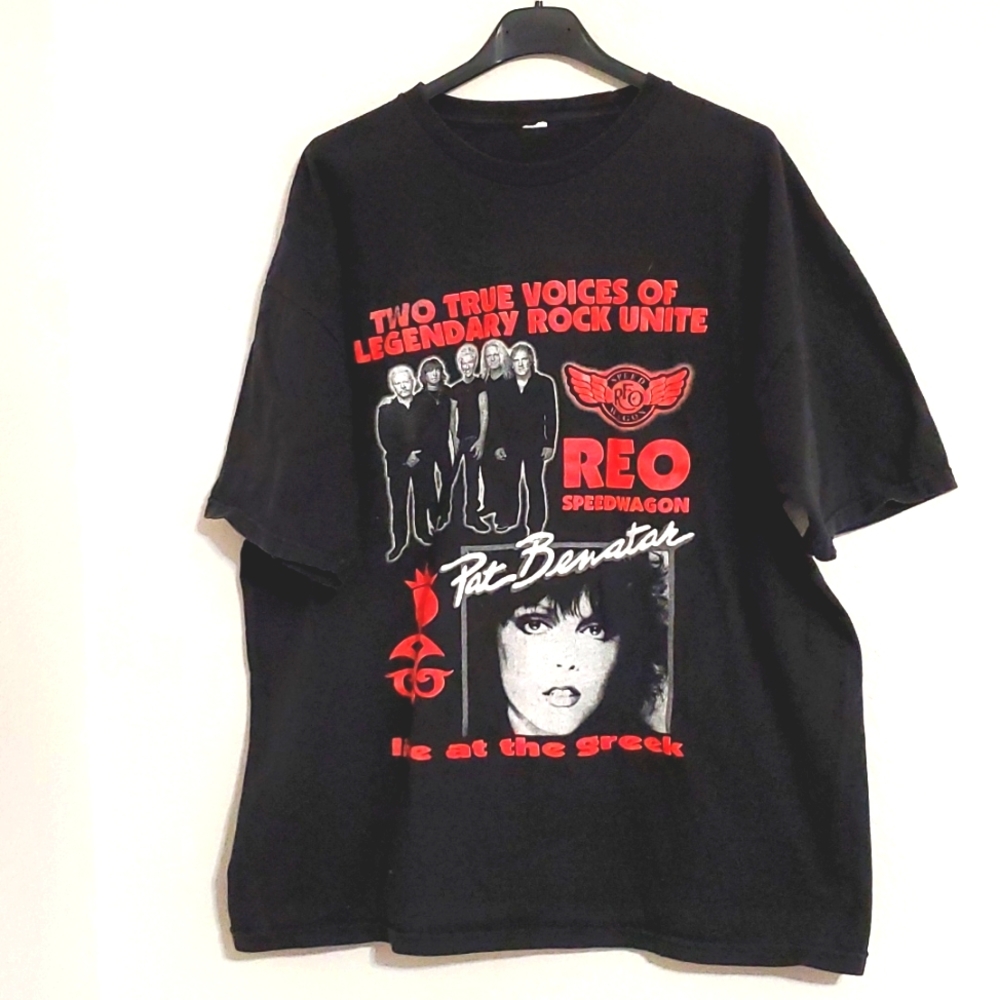 REO SPEEDWAGON PAT BENATAR 2010 Greek Theater Los Angeles concert tee 1X
